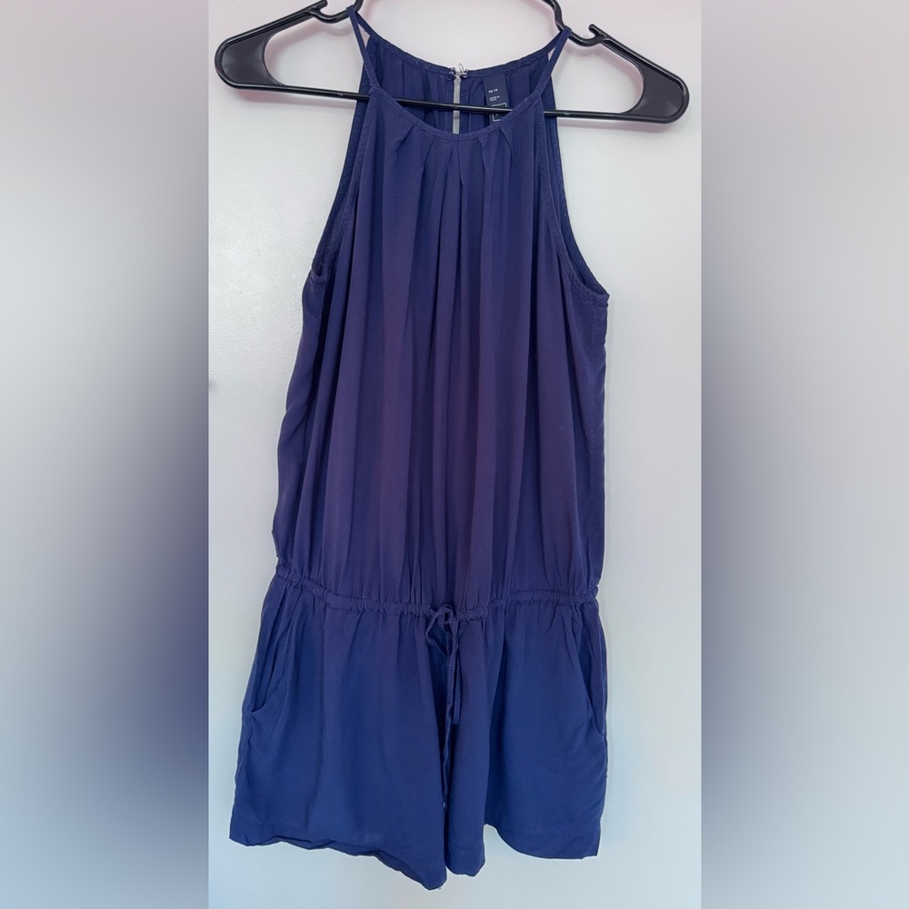 Gap Navy Sleeveless Romper